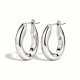 Cool Style Personalized Glossy Metal Punk Earrings